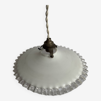 Opaline pendant light, vintage lighting