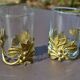 2 cups/art deco tea glasses