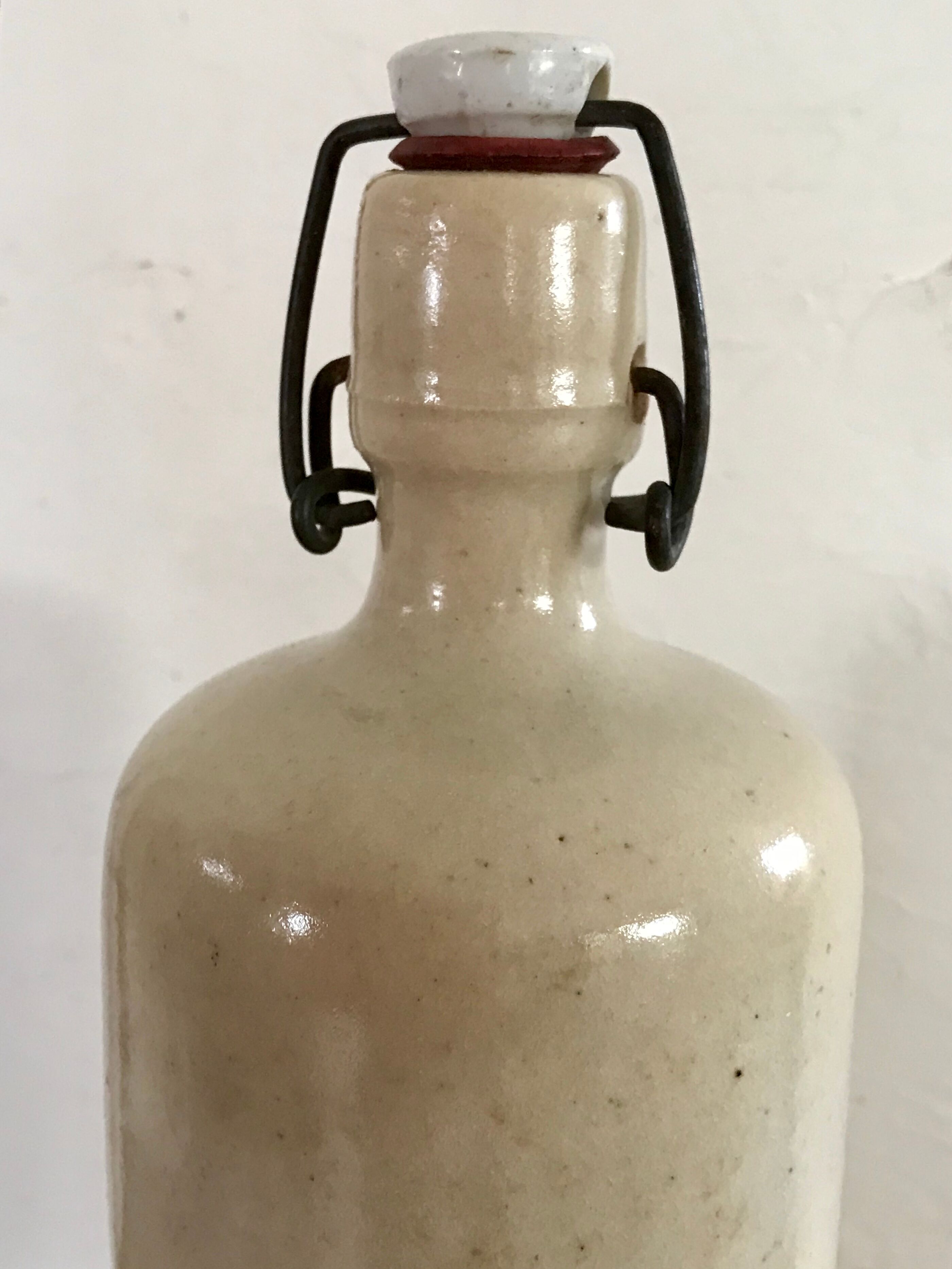 Glazed stoneware bottle