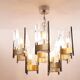 Lustre Vintage en Chrome et Laiton par Sciolari