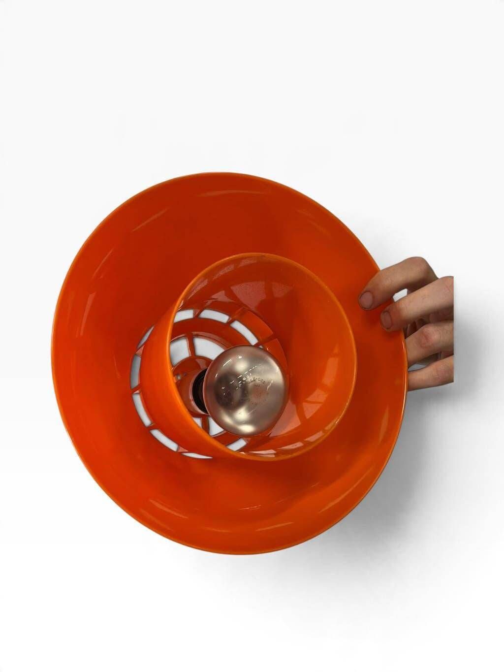 Orange vintage pendant light/chandelier/ceiling light