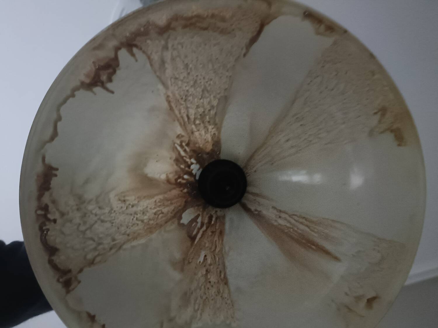 Art Deco style pendant light with marbled glass