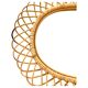 Midcentury Modern Large Sunburst Bamboo and Rattan Mirror, Bonacina, Italy 1960s