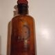 Napoleon III amber glass apothecary bottle