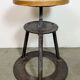 Black Industrial Workshop Swivel Stool, 1960s
