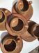 5 Cups Vallauris artisanal red brown terracotta