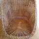Fauteuil corbeille en rotin tressé