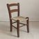 Vintage wooden and rope children's chair
