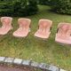 Lot 4 chaises Cidue  vintage 70's