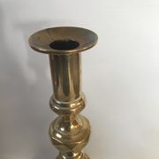 Pair of Victorian candle holders in gilded bronze