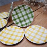 Lot 3 dessert plates Tablecloth