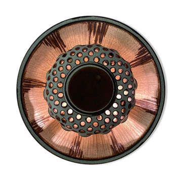 Rare Bente Jessen Ceramic Wall lamp for BJ Ceramics Denmark, ca 1970s.