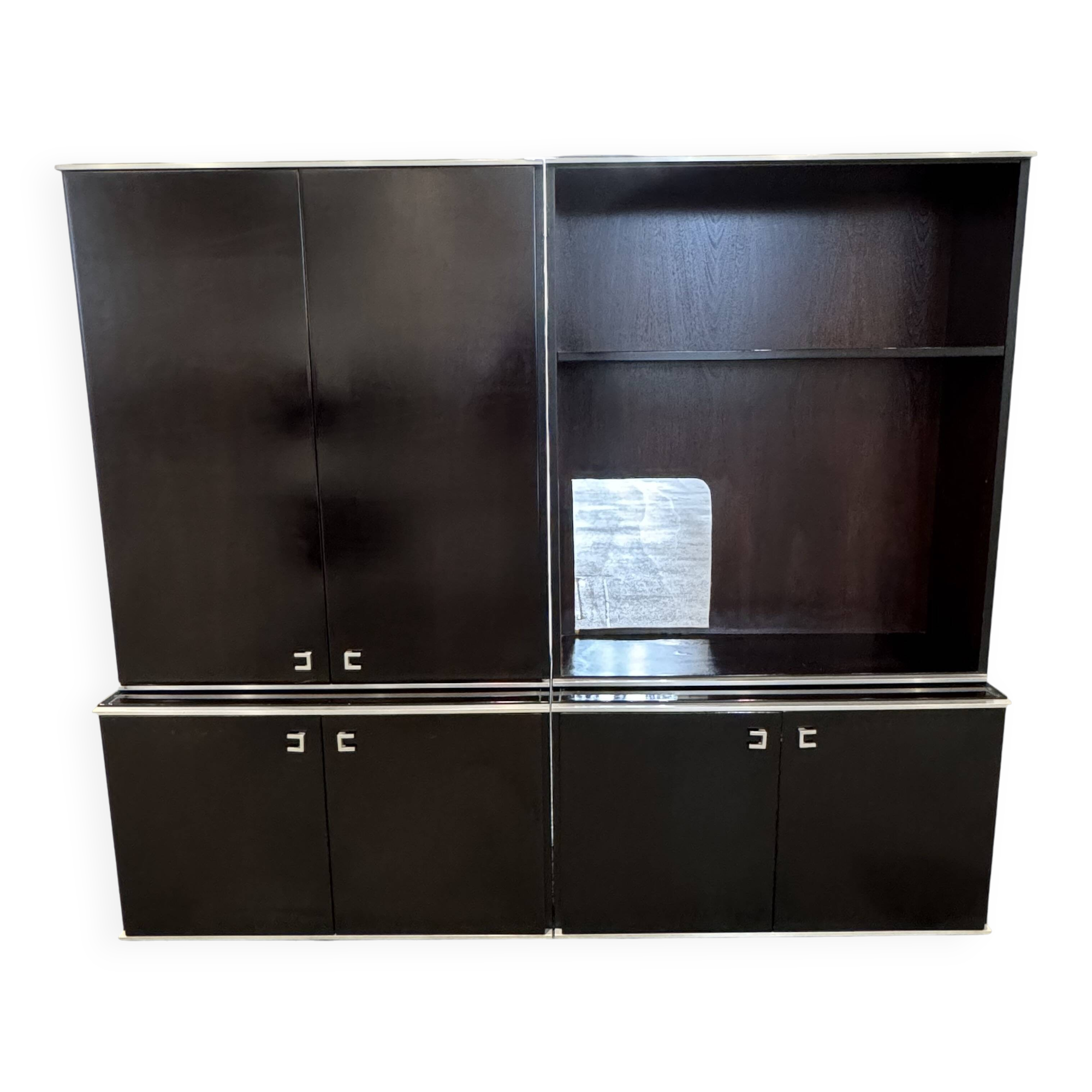 Buffet, meuble de rangement en acajou par Abbondinterni, Italie 1970