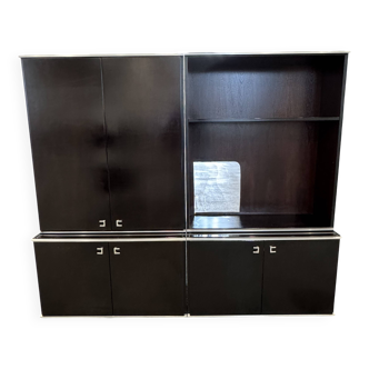 Buffet, meuble de rangement en acajou par Abbondinterni, Italie 1970
