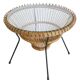 Table basse rotin 1950