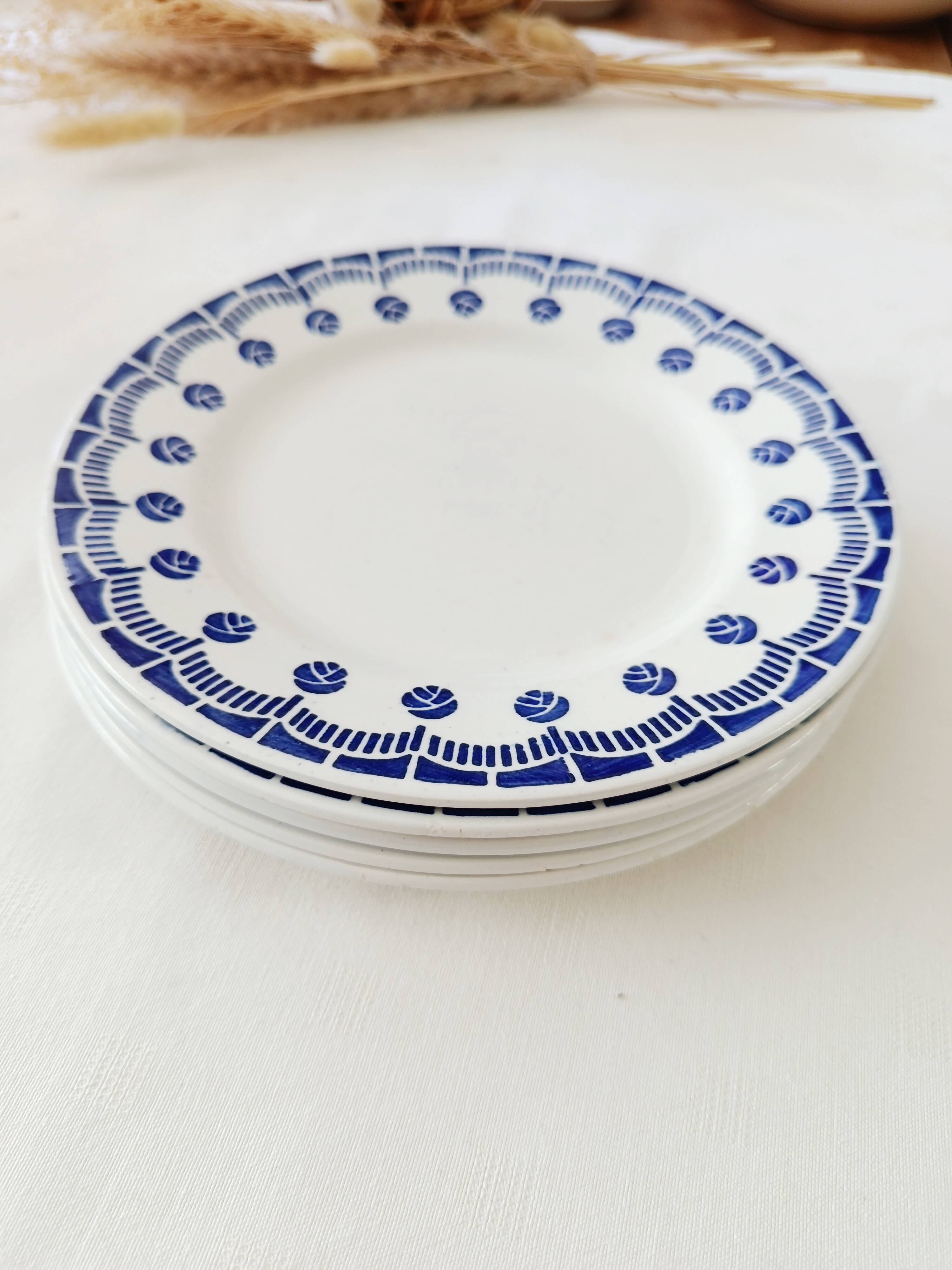 Lot de 5 assiettes a dessert Ceranord