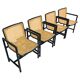 Set of 4 Mid-Century Modern dining chairs Branko Ursic Mundus