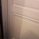 Old Haussmannian door 83x219.5cm with glazed transom frame.