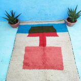 Tapis beni ouraine tissè main traditionnelle taille 140 x 260 cm