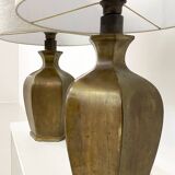 Paire de lampes de table en bronze