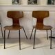 Deux chaises « marteaux » Arne Jacobsen