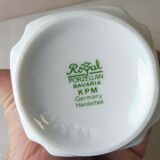 Old porcelain vase, flower decoration, Royal Porzellan Bavaria KPM