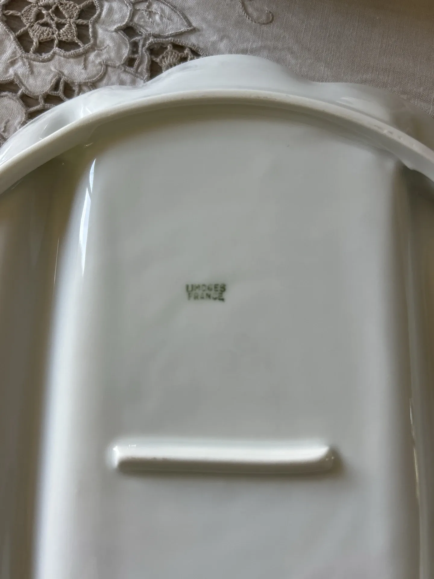 Asparagus plates in Lafarge porcelain