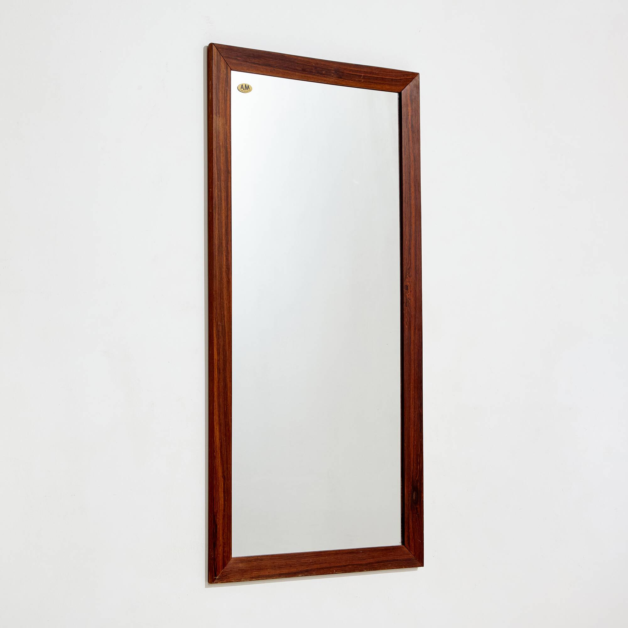 Rosewood Framed Mirror from Denmark, 1960s (MK9091)