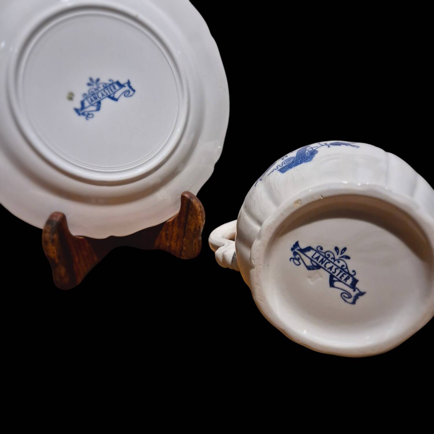 Lancaster Vintage "Sarreguemines" Pitcher/Plate