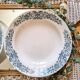 6 soup plates, iron earth, Longchamp, mid-20th century