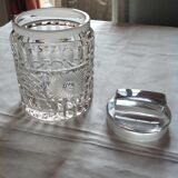 Pot with cut glass lid, 50.00.