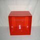 Orange cubic shelf from the 1970s.