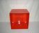 Etagère cubique orange des années 70