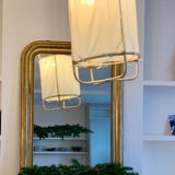 Suspension tissu et bambou
