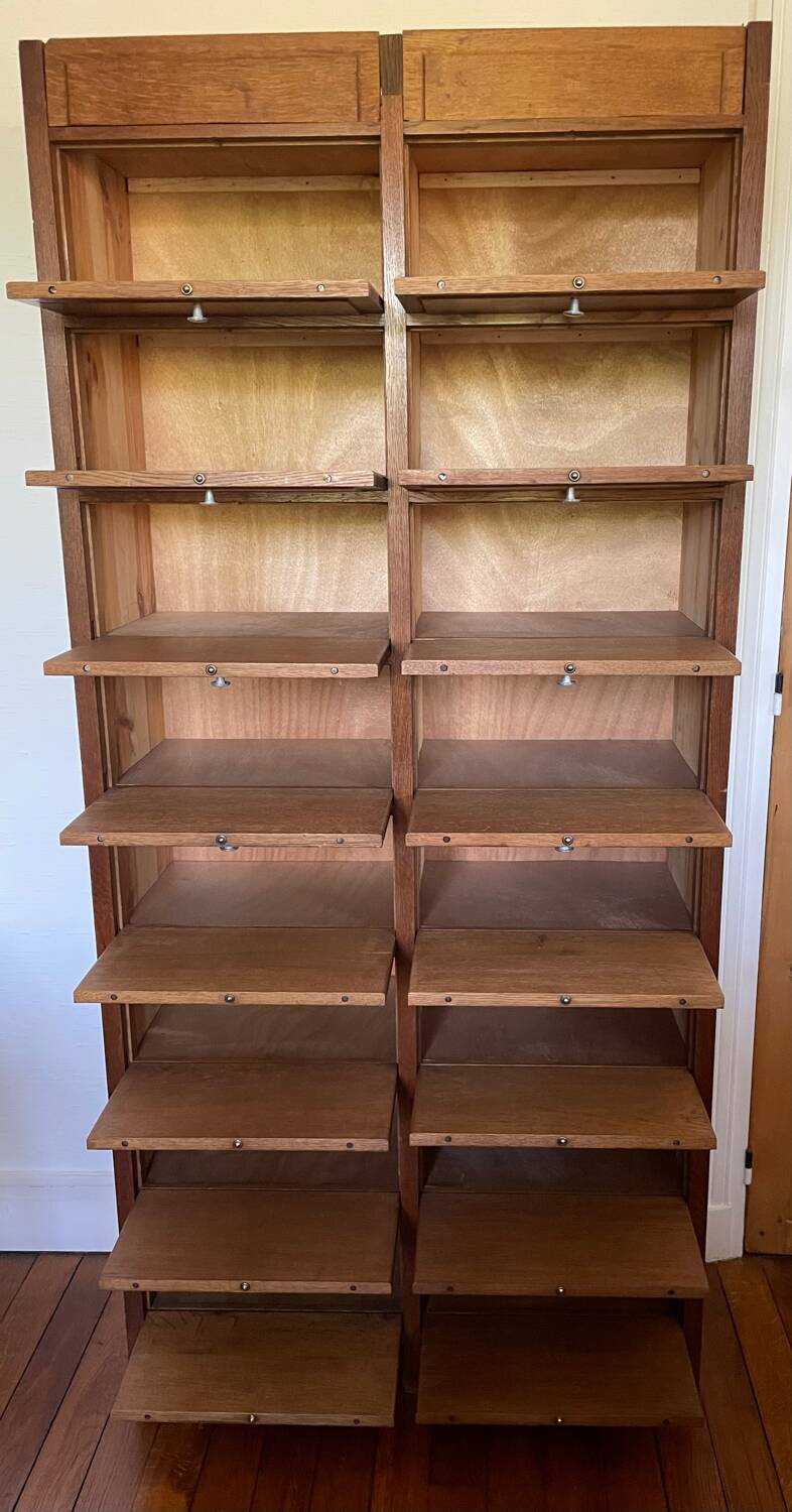 Oak storage cabinet