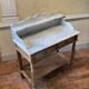 Louis Philip style marble top dressing table or dressing table with walnut base