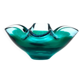 Murano Sommerso bowl - Flavio Poli - Sapphire Blue & Emerald