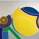 Original silkscreen signed and numbered by John Harrison LEVEE, Circle, 1975