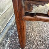 Asian low console in natural wood