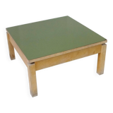 Vintage 1950s khaki Formica square coffee table Rockabilly 50s
