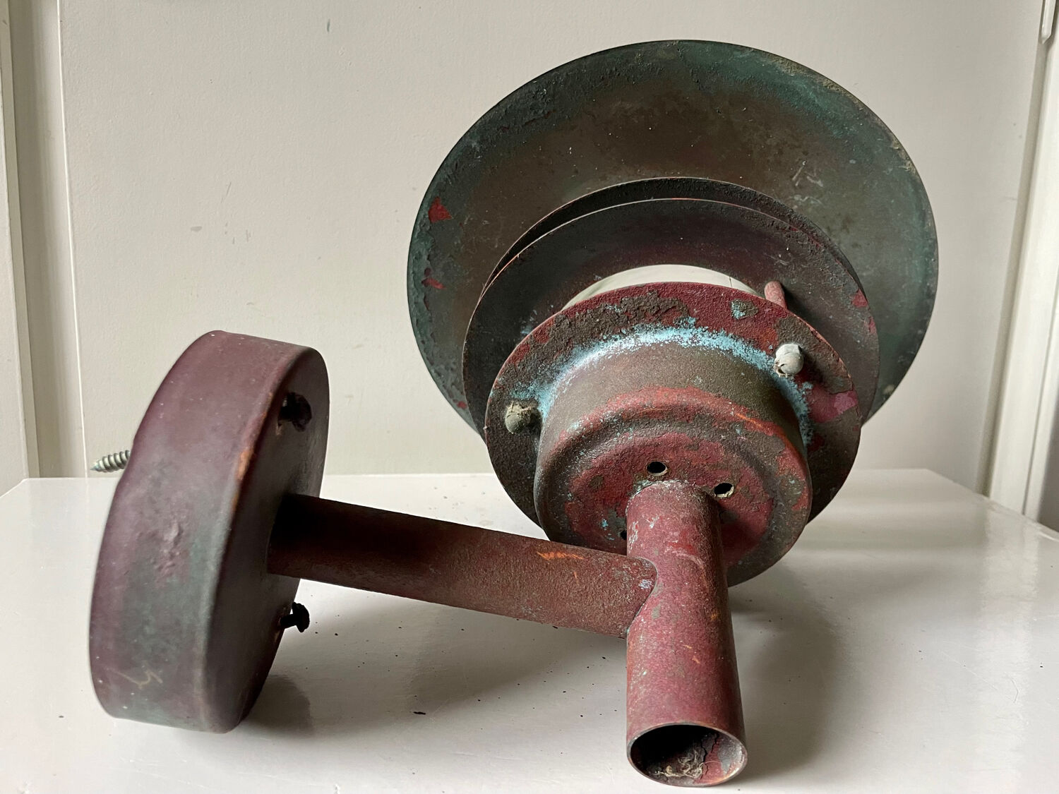 Classic Danish  Outdoor Wall Lamp in Copper