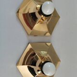 Pair of Italian wall lights by Fosnova from the 1980s.