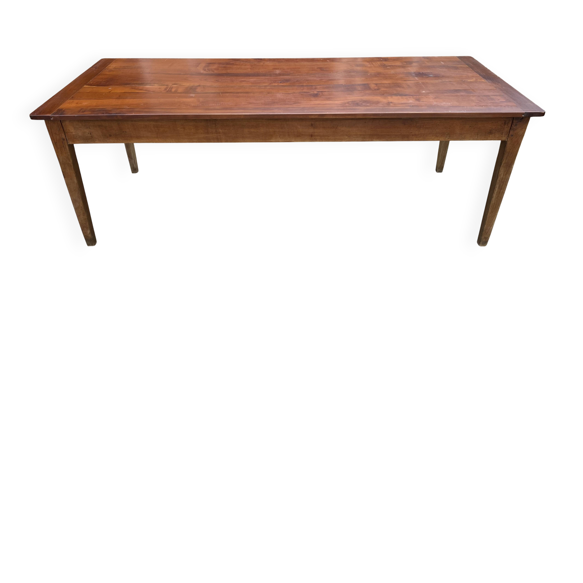 Table de ferme à repas à manger sam en bois massif 1 tiroir 1930 209x80cm