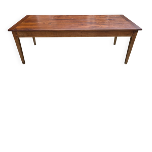 Table de ferme à repas - tiroir