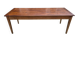 Farmhouse dining table in solid wood with 1 drawer, 1930, 209x80cm.