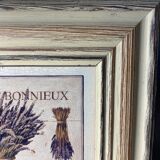 Two botanical paintings, lavender and Mediterranean pines