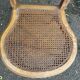 Louis XVI lyre chair, solid wood, caned.