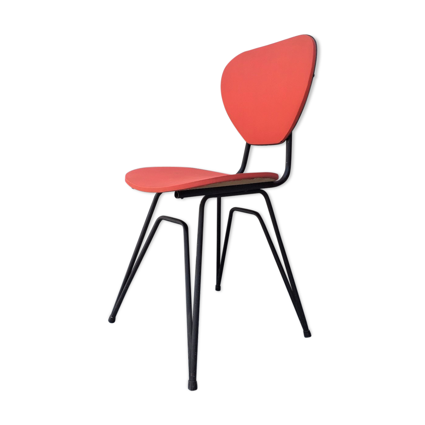 Chaise pieds eiffel vintage années 50