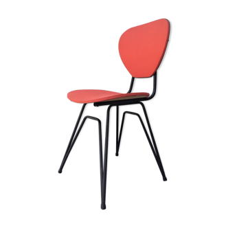Chaise pieds eiffel vintage années 50