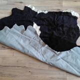 Real black and white cowhide